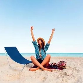 Skladacie plážové kreslo s taškou na prenášanie