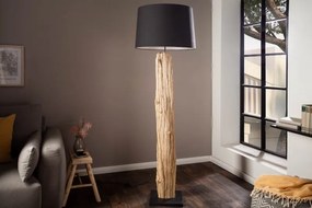 Stojacia lampa Rousilique 180cm čierne naplavené drevo
