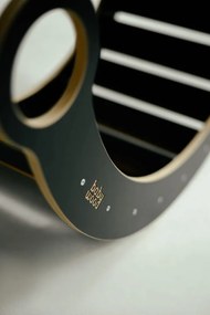 Montessori drevená hojdačka maxi čierna Čierna