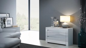 Komoda DECORA D2 biela lesk
