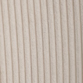 Relaxačné kreslo ušiak s taburetom ROYAL — kov, menčester, béžová