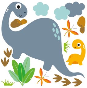 Nástenné detské samolepky Ambiance Cute Dinosaurus Stickers