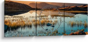Obraz - Lac Guichard (s hodinami) (90x30 cm)