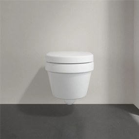 VILLEROY &amp; BOCH Architectura Compact závesné WC s hlbokým splachovaním bez vnútorného okraja, 350 x 480 mm, biela alpská, s povrchom AntiBac a CeramicPlus, 4687R0T2