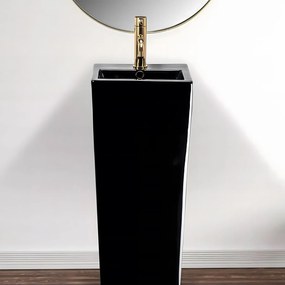 Rea Kamila voľne-stojace umývadlo, 82 x 33 cm, čierna, REA-U5644