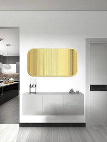 Zrkadlo Mirel SLIM Gold - gold glass Rozmer zrkadla: 50 x 100 cm