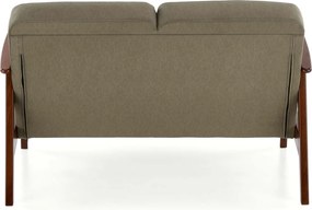 Dvojmiestna pohovka MILANO z masívu 120 cm olivová/orechová