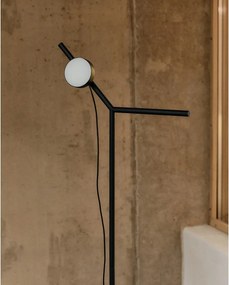 Čierna LED stojacia lampa so stmievačom (výška 160 cm) Orey – Kave Home