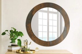 Okrúhle ozdobné zrkadlo Kovový rustikálny fi 60 cm