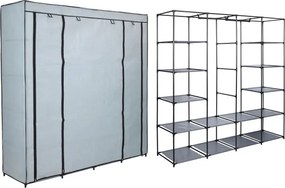 Šatníková skriňa OLENA sivá