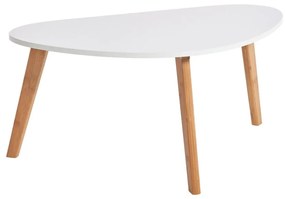 Biely konferenčný stolík Bonami Essentials Skandinávsky, dĺžka 84,5 cm