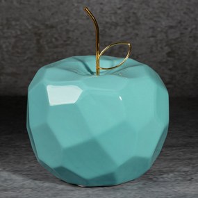 DEKORAČNÁ SOŠKA APPEL 16X16X13 CM MODRÁ