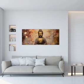 Obraz - Budha, maľba (120x50 cm)