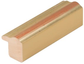 DANTIK - Zrkadlo v rámu, rozmer s rámom 60x160 cm z lišty Y-ka červená linka (3130)