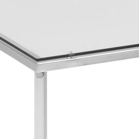 Actona Odkladací stolík Cross - číra / chróm