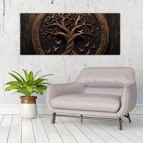 Obraz – Drevený strom života (120x50 cm)