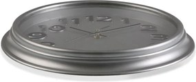 Sivé nástenné hodiny Versa In Time, ⌀ 32,7 cm