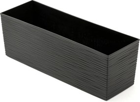 Sada 2 ks květináčů Riflo 56×19/36,2×56,1 cm černá