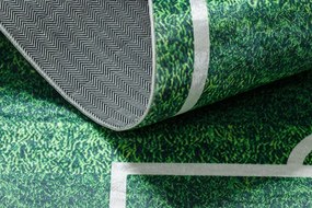 Detský koberec protišmykový BAMBINO 51760 futbalové ihrisko, zelený
