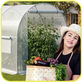 GT0010 Záhradný skleník / fóliovník 3 × 2 × 2 m Springos UV-4, 140 g/m²