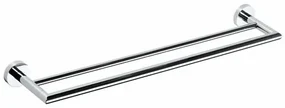 SAPHO XR401 X-Round dvojitý držiak na uteráky 65,5 cm, strieborná