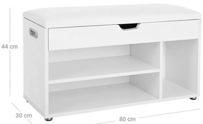 Botník so sedením VASAGLE LHS30W