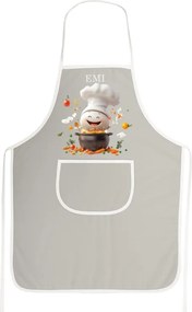 Kuchynská zástera Gusto EMI, sivá