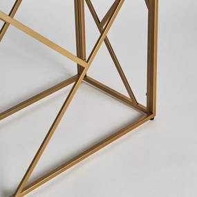 Konzolový stolík geblen 115 x 30 cm zlatý MUZZA