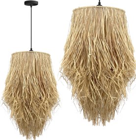 Toolight Toolight, stropné svietidlo 1xE27 APP1322-1CP, prírodná-čierna, OSW-02429