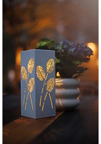 Biela solárna LED svetelná dekorácia z kovu Star Trading Albaleaf