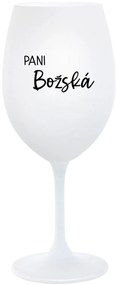 PANI BOŽSKÁ - biely pohár na víno 350 ml