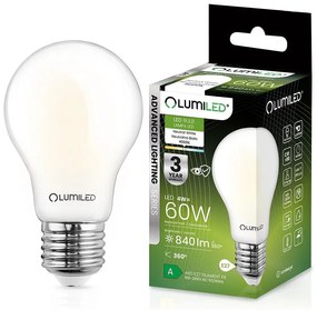 Žiarovka LED A60 FIL FR 4W E27 840LM 4000K