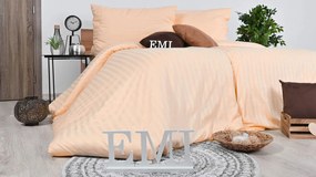 Obliečky damaškové broskyňové EMI: Štandardný set jednolôžko obsahuje 1x 140x200 + 1x 70x90