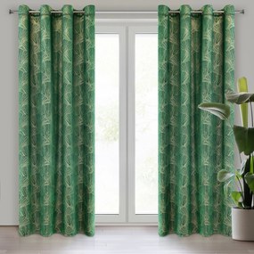 ZATEMŇOVACÍ ZÁVES NA KRÚŽKOCH PIERRE CARDIN GOYA 140X250 CM ZELENÁ
