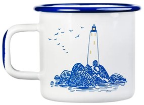 Hrnček Moomin Sailors 0,37l, smalt / bielo-modrý