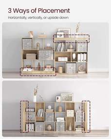 Knižnica, oddeľovač miestnosti, farba dub