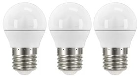 Teplé LED žiarovky v súprave 3 ks E27, 5 W - EMOS