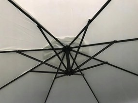 Veľký záhradný slnečník so stojanom CAPPUCINO