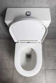 Bruckner Bruckner, DARIO RIMLESS WC kombi misa s nádržkou, spodný/zadný odpad, biela, 201.437.4