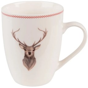 Porcelánový hrnček s jeleňom Cosy Lodge - 12*8*10 cm / 300 ml