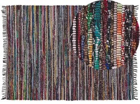 Bavlnený koberec 160 x 230 cm tmavý/viacfarebný DANCA Beliani