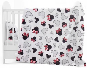 Detské bavlnené obliečky do postieľky 135x100 cm BABYMAM PREMIUM - Myška Minnie
