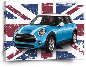 Sablio Obraz Mini sedan Britská vlajka - 150x110 cm