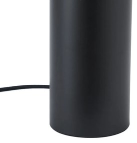 Moderná stolná lampa čierna 24 cm - Cylinder