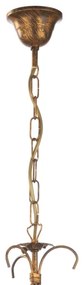 ONLI - Luster na reťazi LUCREZIA 1xE27/22W/230V bronzová