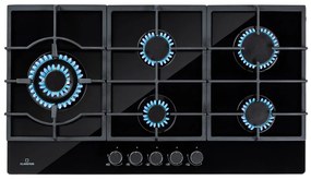 Klarstein Ignito Chef Edition, plynová varná doska, 5 Sabaf horákov, 5 zón, sklokeramika