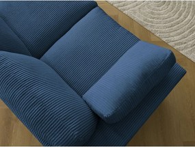 Modrá menčestrová rohová pohovka Belair – Bobochic Paris