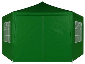 Záhradný pavilónový altánok, s oknami, zelený, MultiGarden