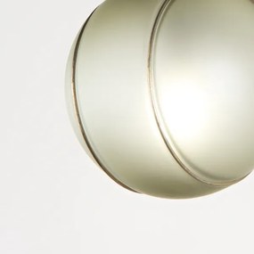 SIRU - Nástenná lampa FLORET 1xE14/40W/230V hnedá/šedá benátske sklo