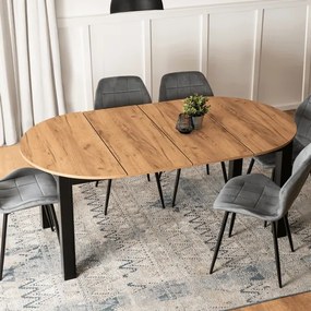 Rozkladací stôl RAMON 103–223 cm Dub Craft / Čierna